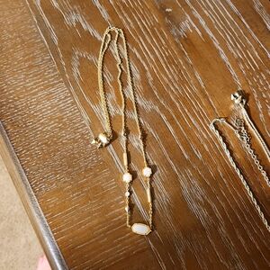 Kendra Scott White Drusy Adjustable Necklace